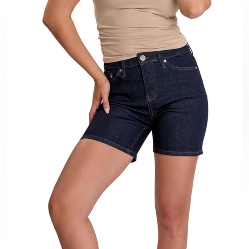 YMI- Women's Dark Denim Shorts Size 7